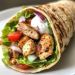 30-Minute Seasoned Chicken Pita Wrap - Easy & Flavorful!
