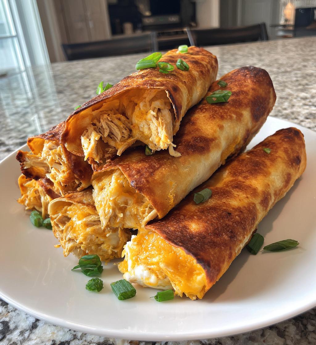 35-Minute Baked Cream Cheese Chicken Taquitos — Irresistible Crunch