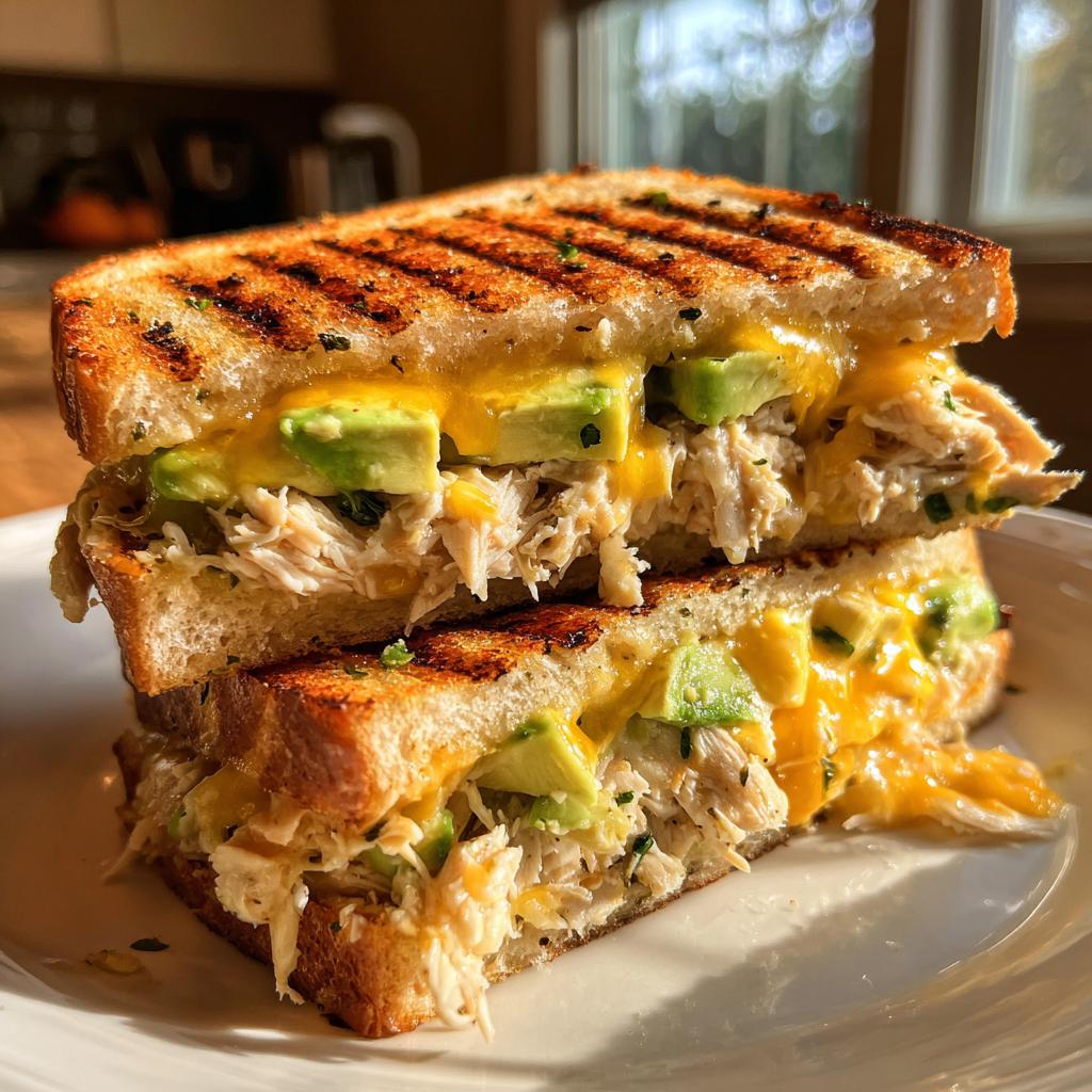 20-Minute Chicken Avocado Melt Sandwich – Irresistibly Cheesy Bliss