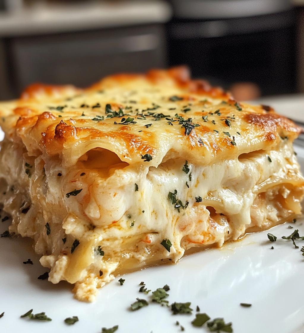 35-Minute Creamy Shrimp Lasagna That Melts Hearts