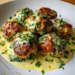 Creamy Spinach Turkey Meatballs