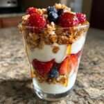 Greek Yogurt Parfait with Granola and Honey