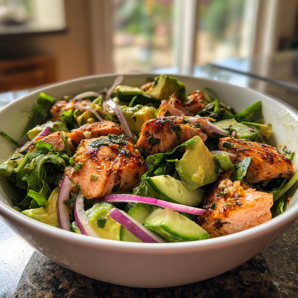 10-Minute Healthy Salmon Salad Recipe – Fresh &amp; Satisfying