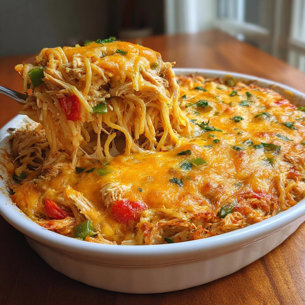 Irresistible Spicy Southern Chicken Spaghetti Casserole - detail 1