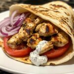Juicy Greek Chicken Souvlaki Wraps in 30 Minutes
