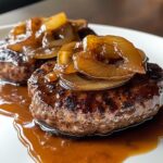 Juicy Hamburger Steaks with Rich Caramelized Onion Sauce