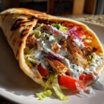 Mediterranean Chicken Gyros with Creamy Feta Tzatziki