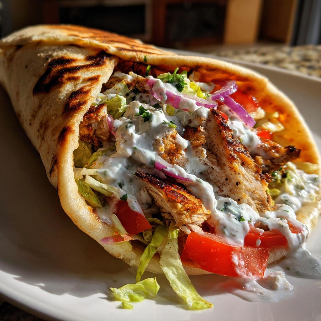 Juicy Mediterranean Chicken Gyros with Feta Tzatziki in 30 Minutes