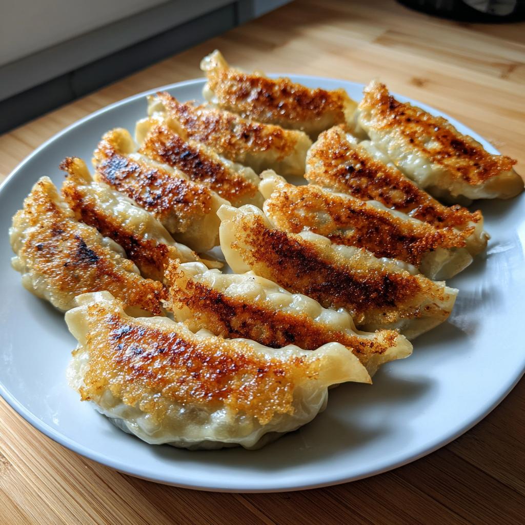Pan-Fried Chicken Dumplings - detail 1