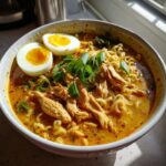 Spicy Chicken Ramen Bowl with Creamy Sauce
