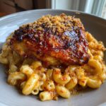 Spicy Honey Chicken with Mac and Cheese