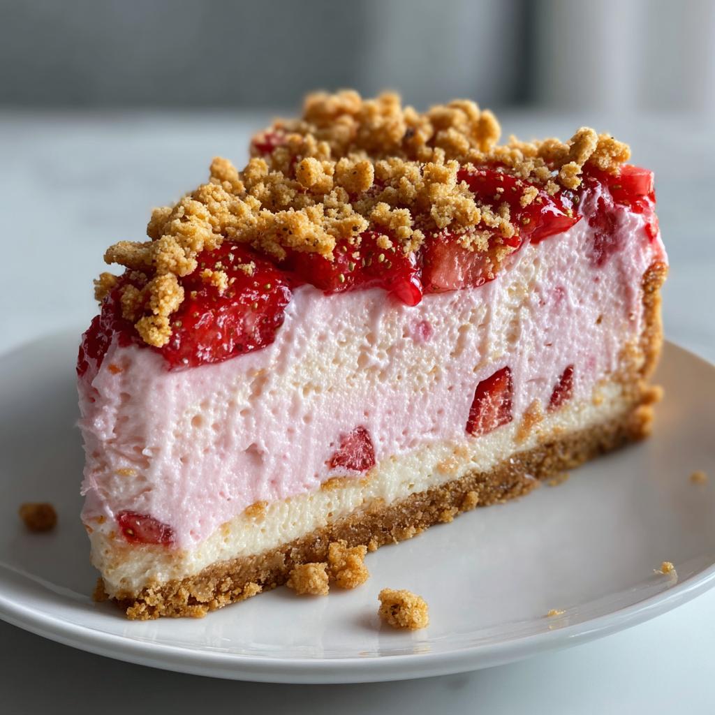 Strawberry Crunch Cheesecake - detail 1