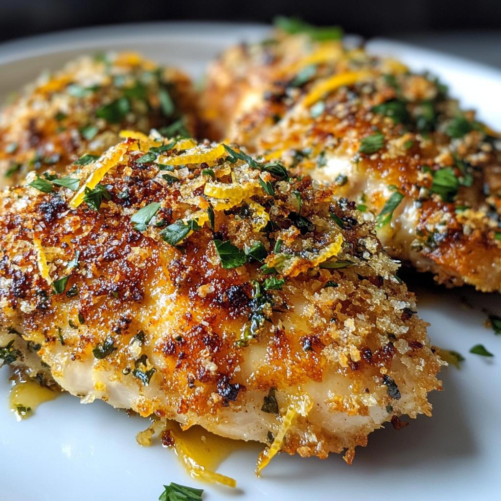“Air Fryer Lemon Herb Parmesan Chicken – Irresistible 20-Minute Dinner”