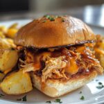 BBQ Chicken Sliders with Cheesy Potato Bites