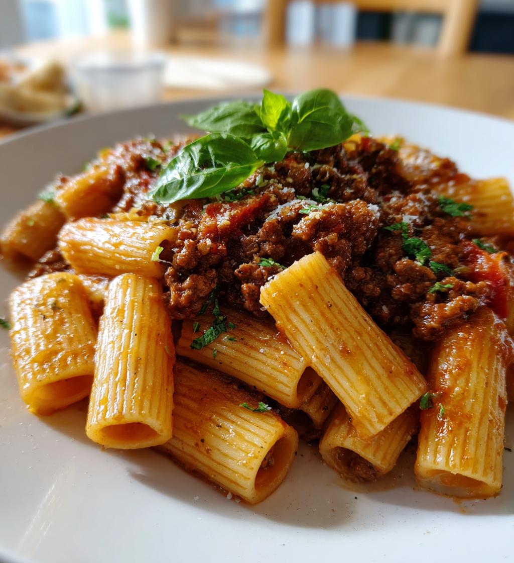Beef Pasta in Tomato Sauce {Beef Ragu Pasta}