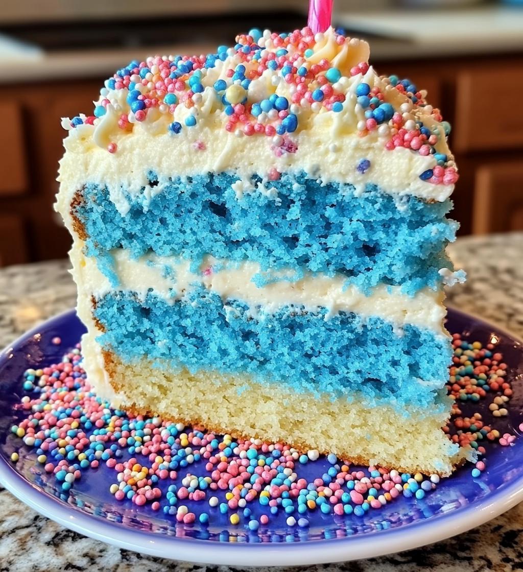 Birthday Cake Blue - detail 1