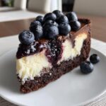 Blueberry Brownie Cheesecake