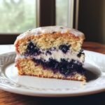 Blueberry Lemon Dream Cake with Cream Cheese Glaze