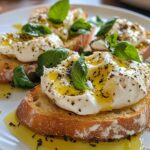 Burrata Bruschetta with Ba