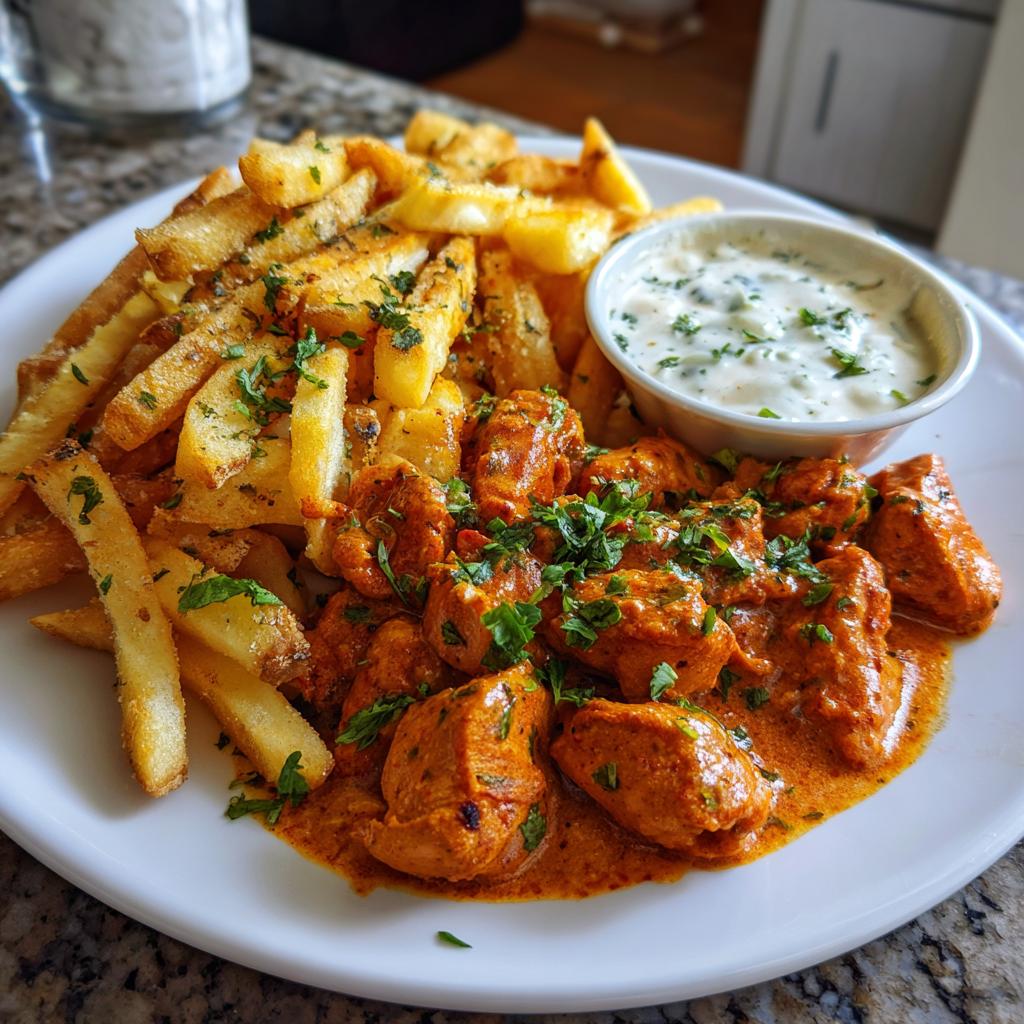 40-Minute Butter Chicken with Crazy-Good Garlic Fries