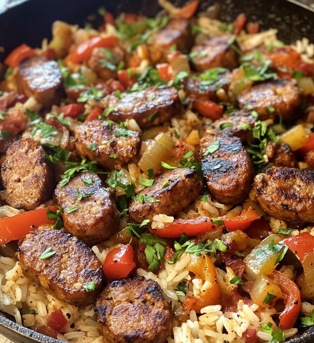 Cajun Sausage and Rice Skillet (One-Pan Dinner in 30 minutes!) - detail 1
