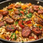 Cajun Sausage and Rice Skillet (One-Pan Dinner in 30 minutes!)