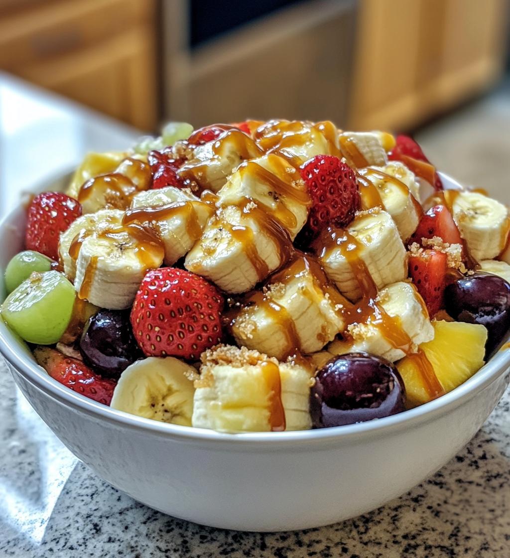 Caramel Crunch Cheesecake Fruit Salad - detail 1