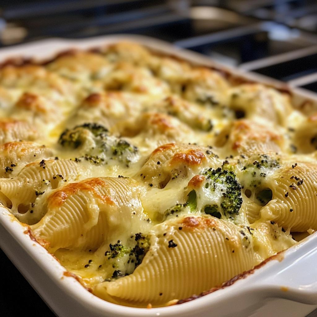 Cheesy Chicken & Broccoli Stuffed Shells - detail 1