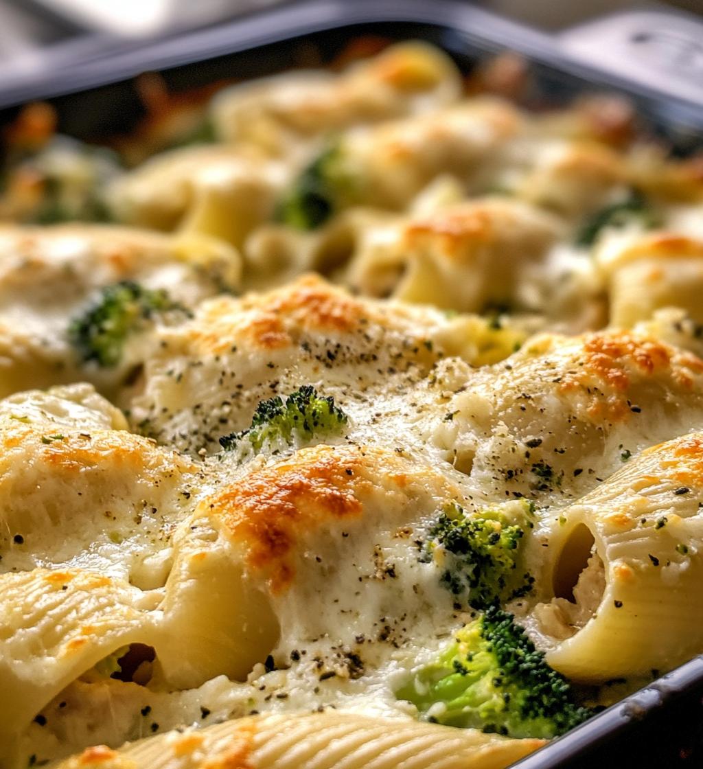 “20 Irresistible Cheesy Chicken &amp; Broccoli Stuffed Shells Recipe”