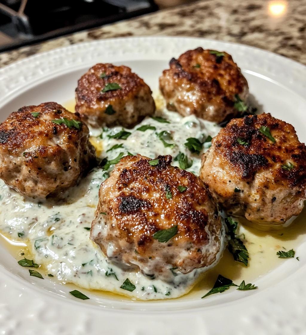 Chicken Kofta with Garlic Yogurt Sauce - detail 1