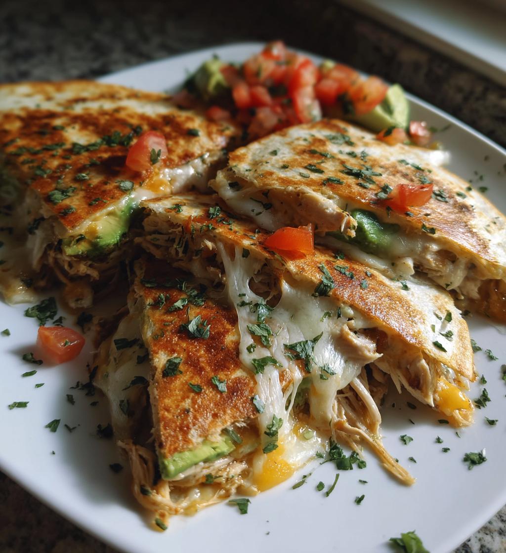 Chicken and Avocado Quesadillas - detail 1