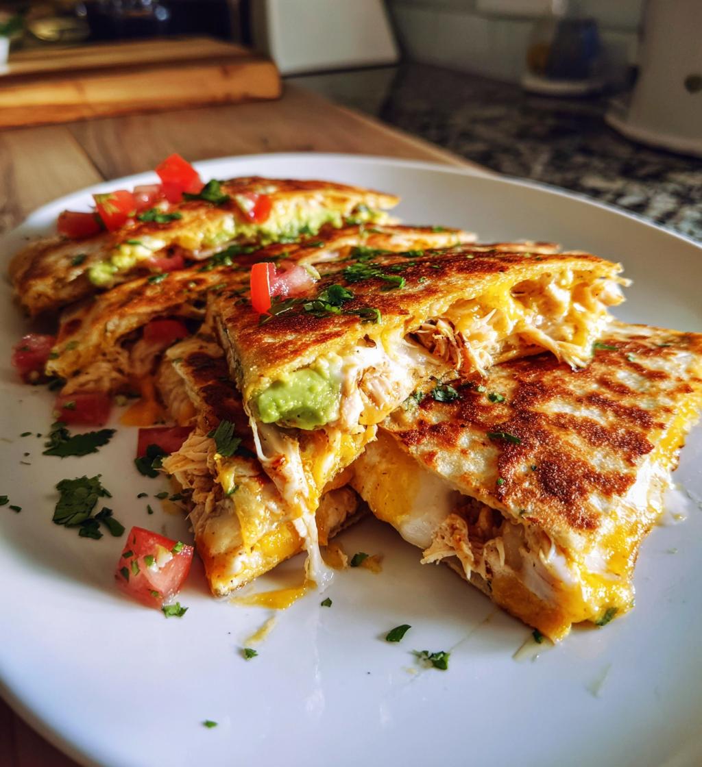 Chicken and Avocado Quesadillas