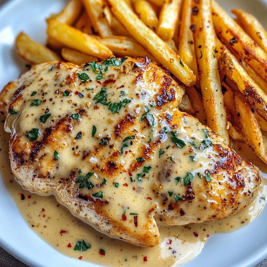 Spicy Garlic Parmesan Chicken Fillet with Fries in 30 Minutes