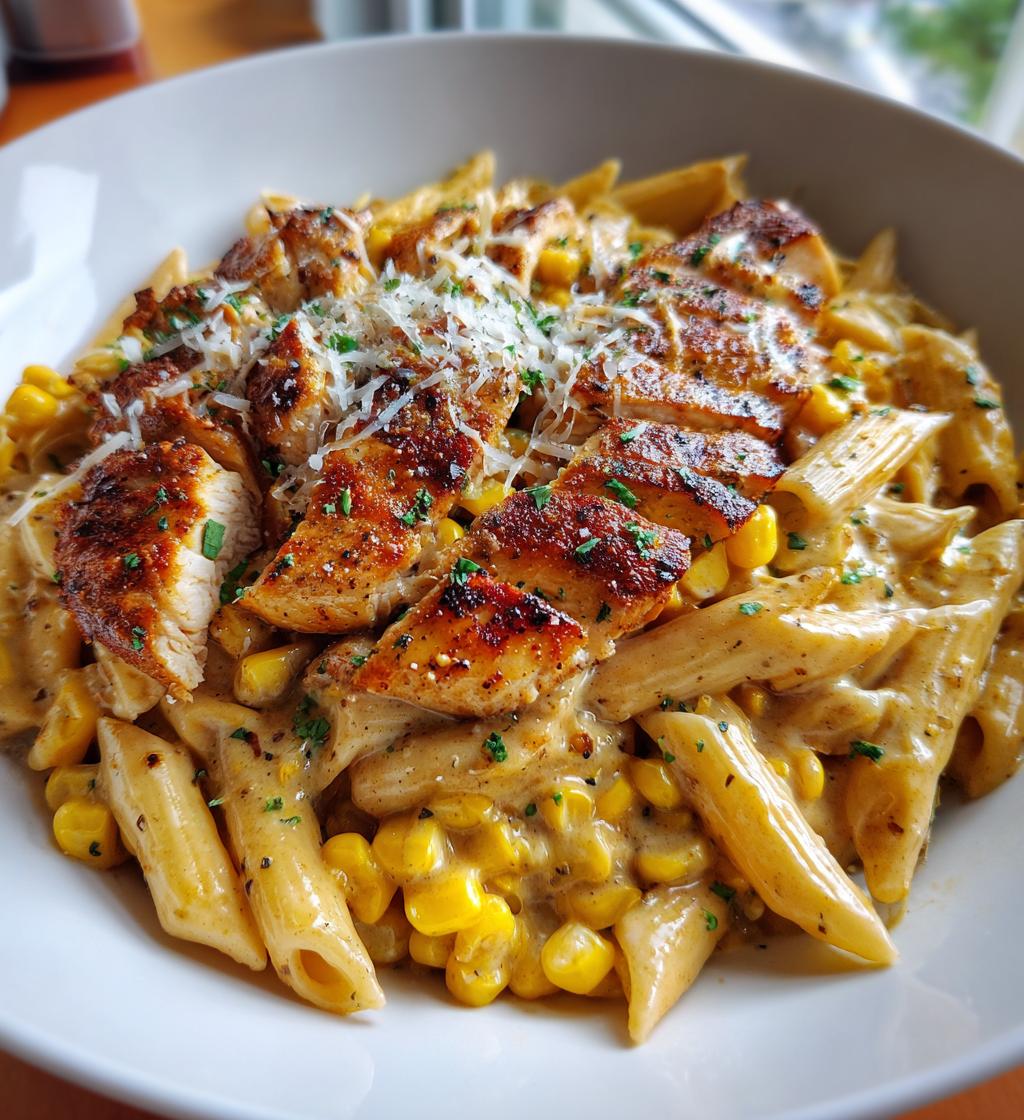 Creamy Cajun Chicken Pasta with Corn - detail 1