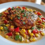 Creamy Cajun Chicken with Corn & Peppers
