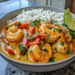 Creamy Coconut Curry with Shrimp and Fragrant Jasmine Rice