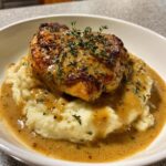 Creamy Garlic Butter Chicken with Mashed Potatoes