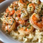Creamy Garlic Butter Shrimp Bowl with Herb Rice