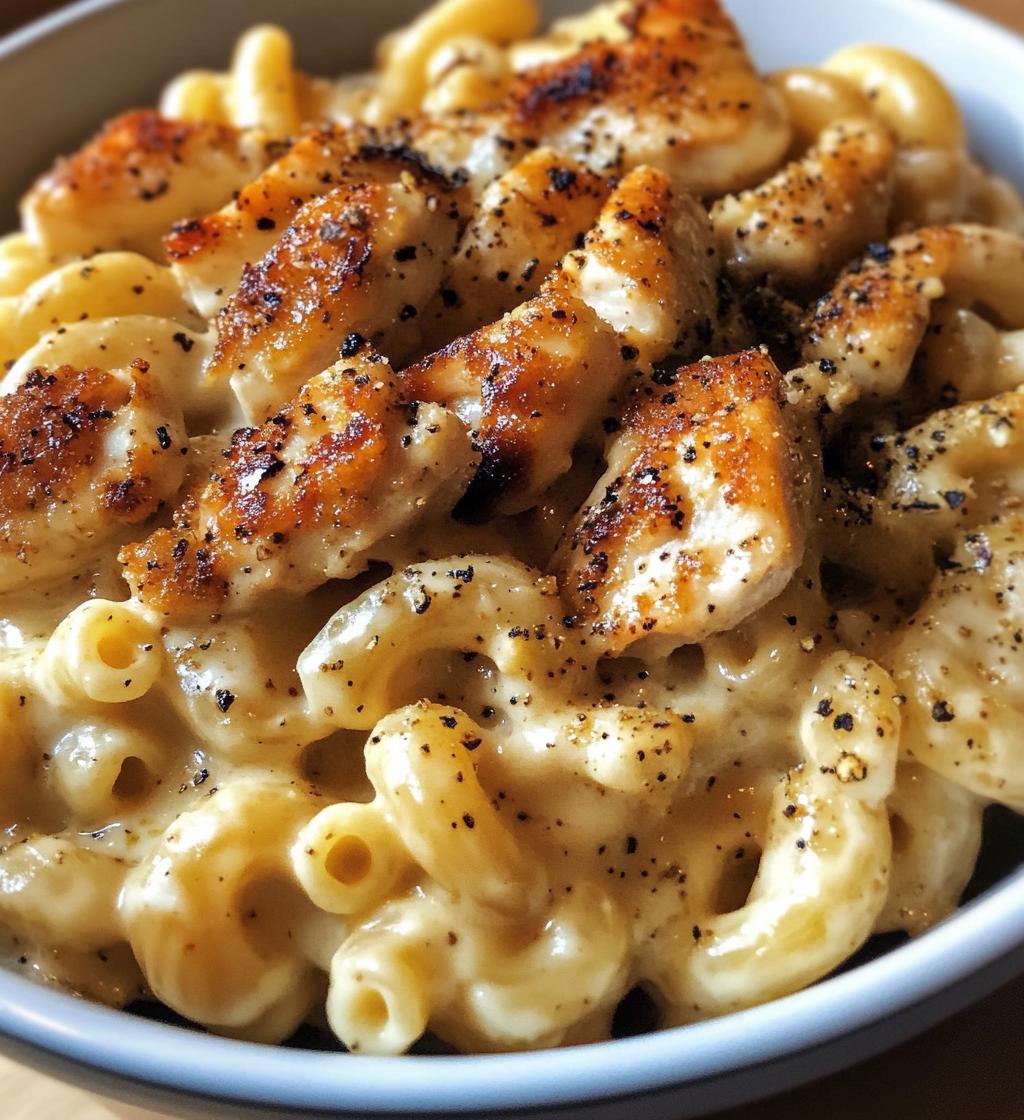 Creamy Honey Pepper Chicken Mac and Cheese Recipe