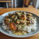 Creamy Mushroom & Herb Chicken over Rice