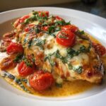 Creamy Tomato Basil Chicken with Mozzarella