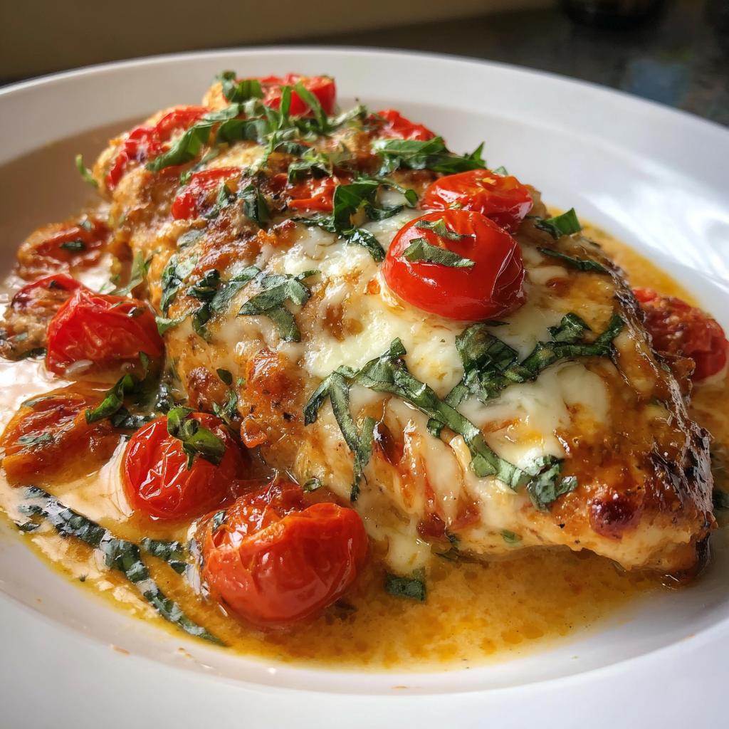 30-Minute Creamy Tomato Basil Chicken with Mozzarella Perfection