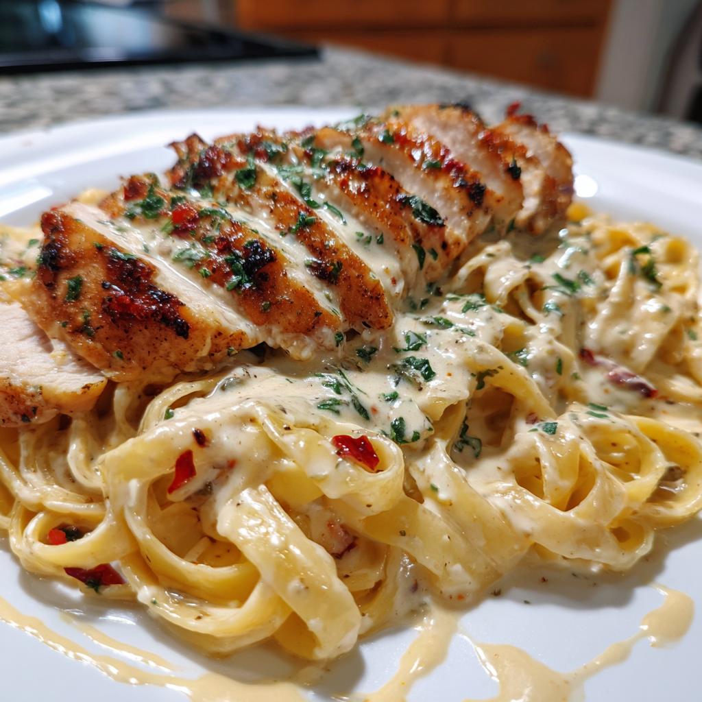30-Minute Creamy Garlic Chicken and Parmesan Pasta Magic