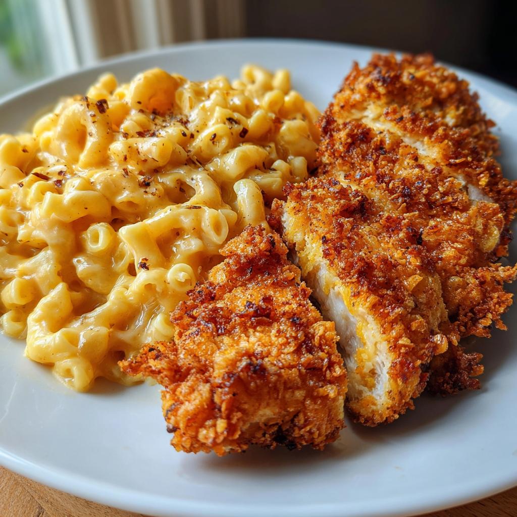 Crispy Chicken Tenders with Mac & Cheese - detail 1