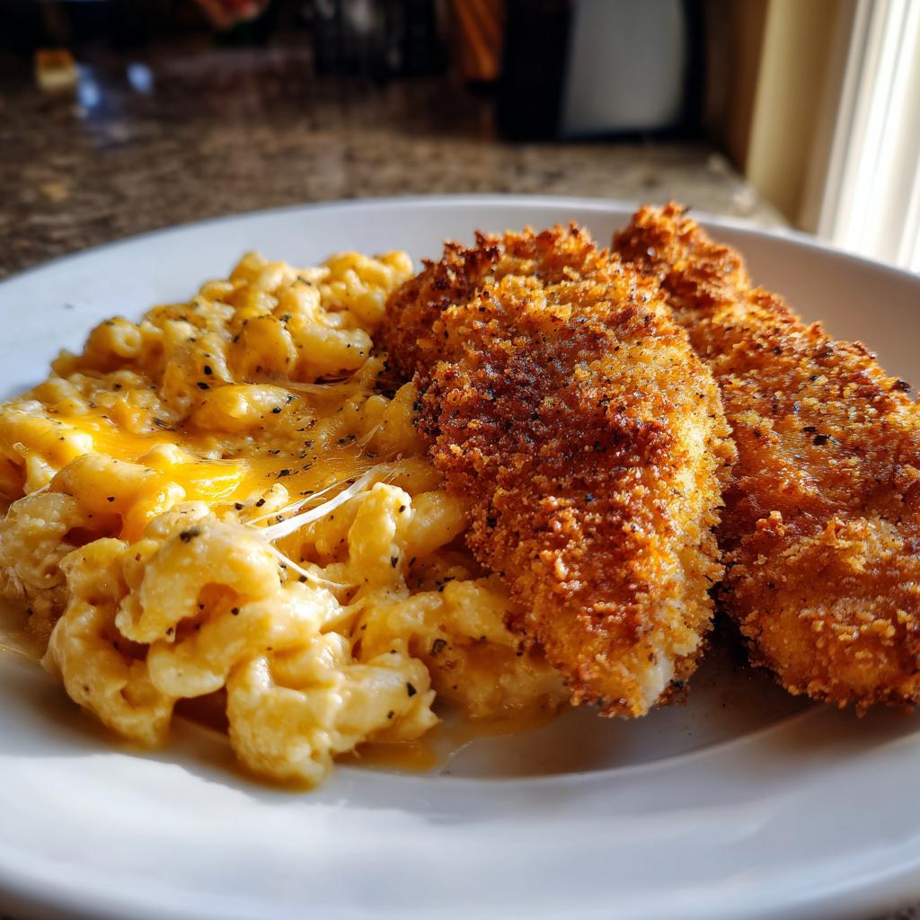 40-Minute Crispy Chicken Tenders with Irresistible Mac &amp; Cheese