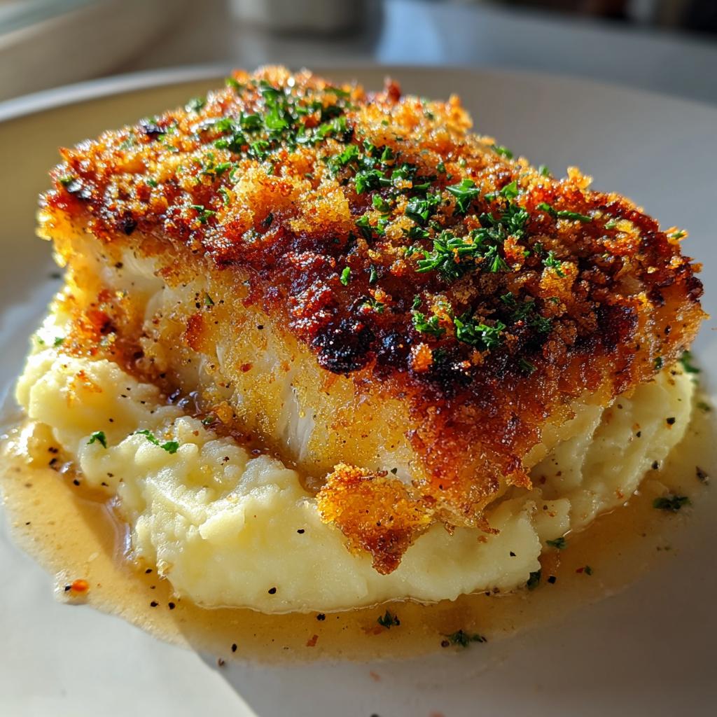 35-Minute Crispy Parmesan Crusted Fish with Heavenly Mashed Potatoes