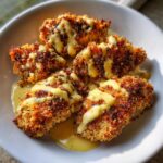 Crispy chicken in a creamy Dijon mustard sauce
