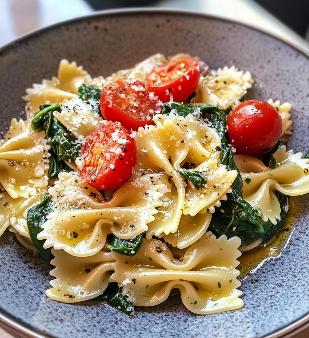 Delicious Spinach Tomato Pasta - detail 1