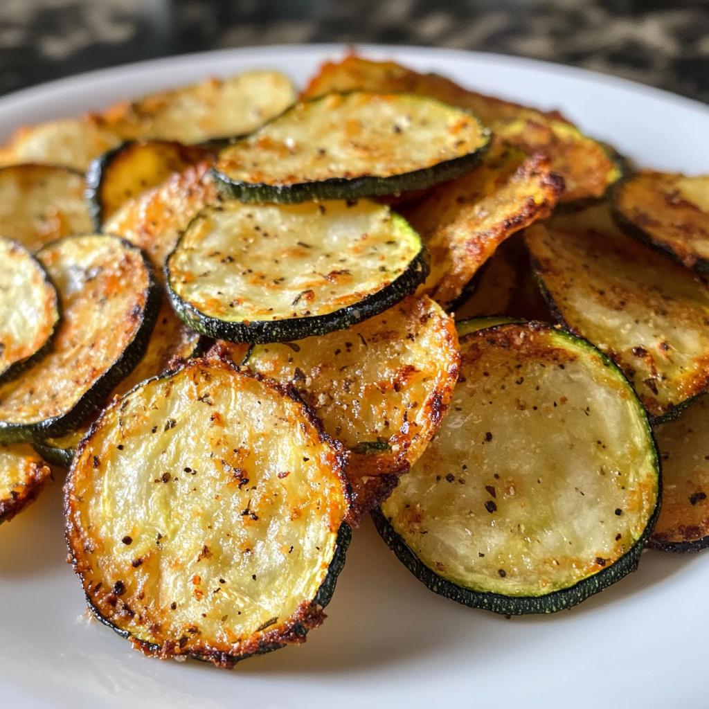 Crispy Air Fried Zucchini Chips Ready in Just 15 Minutes