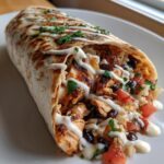 Easy Chipotle Ranch Grilled Chicken Burrito